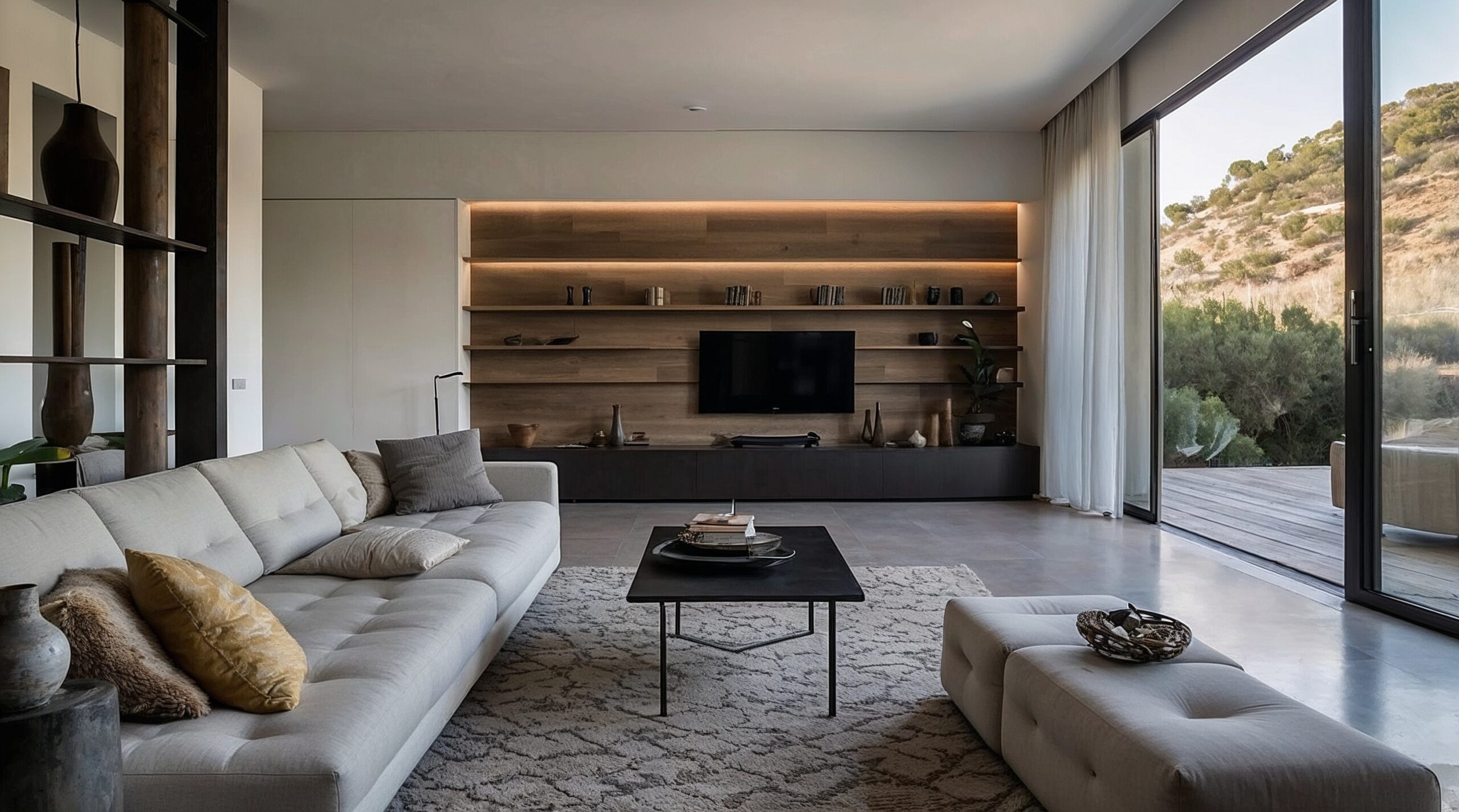 sala de estar, minimalista