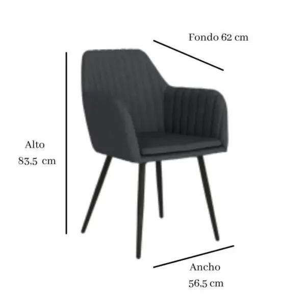 SILLA COMEDOR MODELO CHICAGO - Imagen 2