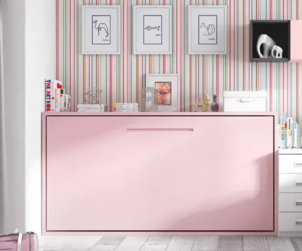 CAMA ABATIBLE HORIZONTAL FORMAS 90x190