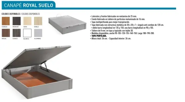 OFERTA ROYAL CANAPÉ+COLCHÓN.* - Imagen 2