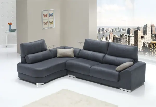 SOFÁ CHAISE LONGUE CON RINCONERA