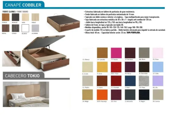 CANAPÉ ,COLCHÓN y CABEZAL. - Imagen 2