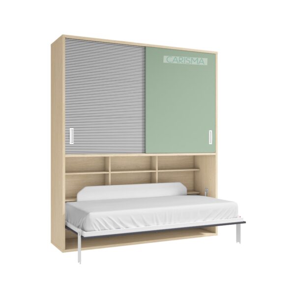CAMA ABATIBLE HORIZONTAL 90 CON 2 PUERTAS ALTAS DE CORREDERA AD37 - Imagen 4