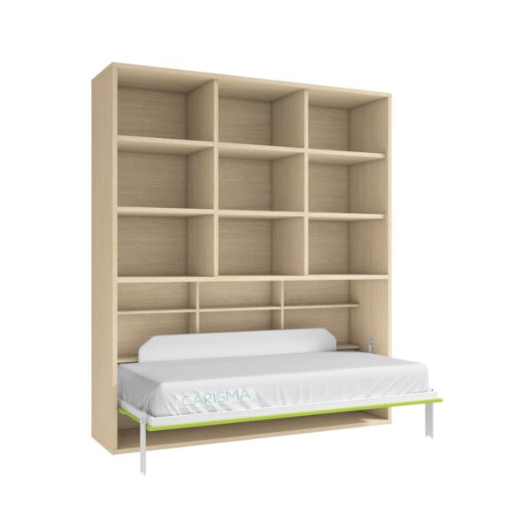 CAMA ABATIBLE HORIZONTAL CON ESTANTES AD45 - Imagen 4