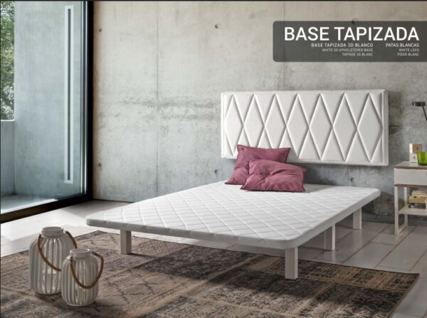 BASE CAMA TAPIZADA