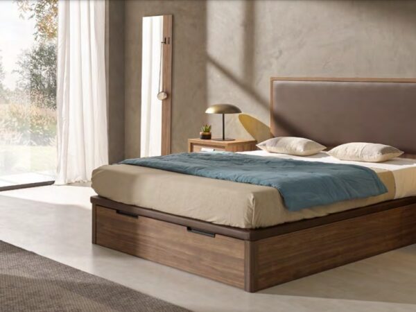 CANAPÉ DE MADERA  CON CAJONERA K2