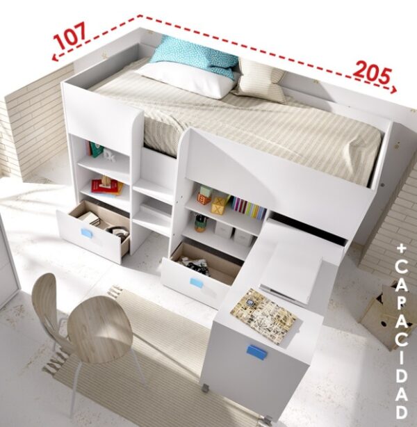 CAMA TREN CHIC 2 RMB - Imagen 2