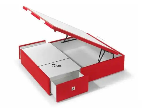 CANAPÉ TAPIZADO CON CAJONES LATERALES MOD. 12