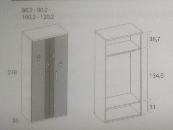 HABITACIÓN CAMA ABATIBLE RMB401 - Imagen 3