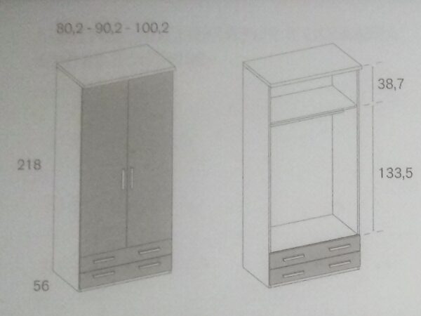 HABITACIÓN CAMA ABATIBLE RMB405 - Imagen 3
