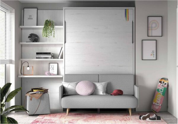 CAMA ABATIBLE VERTICAL CON SOFÁ MOOD COLOR 61