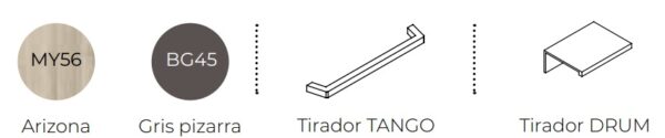 CAMA ABATIBLE HORIZONTAL CON ARMARIO MOOD COLOR 66 - Imagen 3