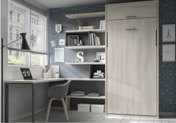 CAMA ABATIBLE VERTICAL CON ALTILLO MOOD COLOR 68