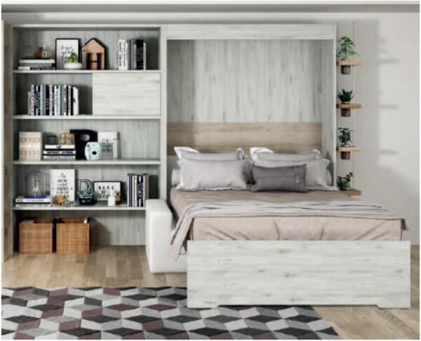 CAMA MATRIMONIO 150 CON SOFÁ DELANTE BRAZO ANCHO LVMR 20 - Imagen 3