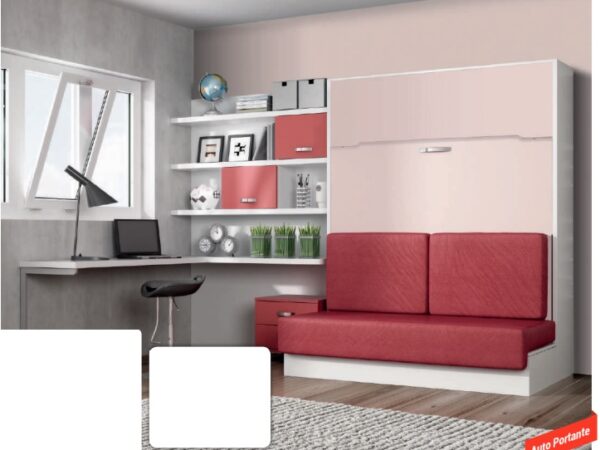 CAMA VERTICAL DE MATRIMONIO CON ARCÓN Y SOFÁ SIN BRAZOS LVMR 21