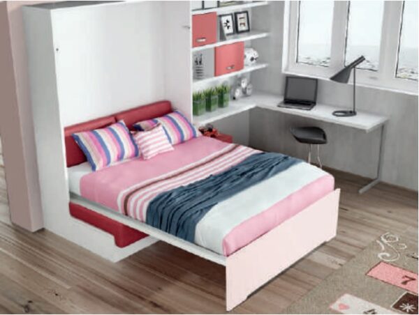 CAMA VERTICAL DE MATRIMONIO CON ARCÓN Y SOFÁ SIN BRAZOS LVMR 21 - Imagen 3