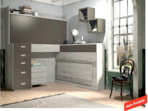 COMPACTO ‘CUE’ CON MESA 160 cm CON PATAS LVMR 35