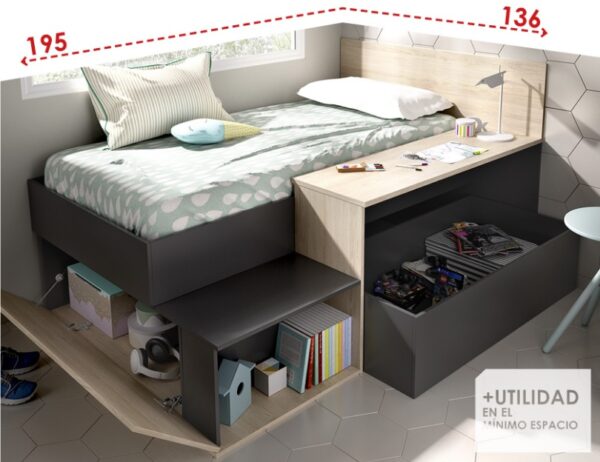 CAMA COMPACTA MAK 2 RMB - Imagen 2