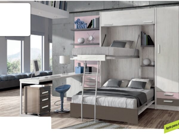 LITERA ABATIBLE VERTICAL MIXTA 135/90X190 LVMR PLUS 6