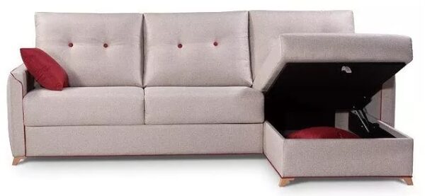 SOFÁ CAMA CHAISE LONGUE SYLVIA IBC - Imagen 2