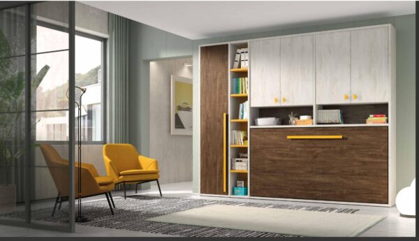 CAMA ABATIBLE HORIZONTAL 90X190 HUECO + PUERTAS TOKIO 05