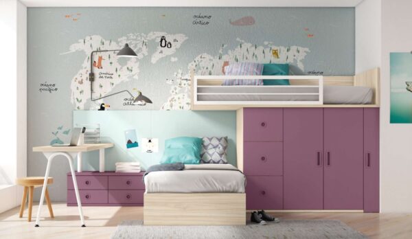 CAMA ALTA CON ALMACENAJE NEW AD 34
