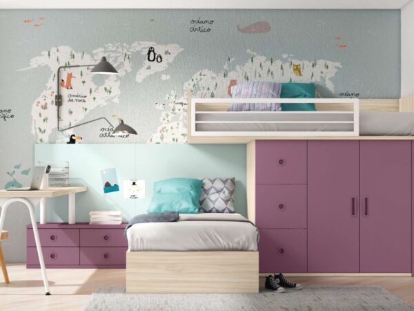CAMA ALTA CON ALMACENAJE NEW AD 34