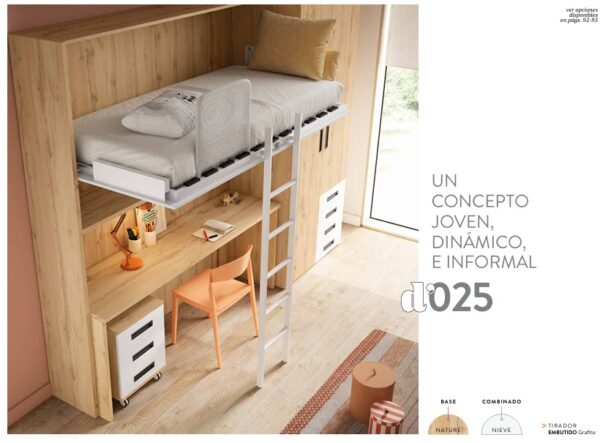 CAMA ALTA ABATIBLE 80X180 Y-25 - Imagen 2