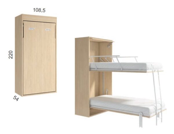 LITERA ABATIBLE VERTICAL AD38 - Imagen 2