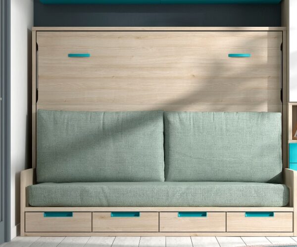 CAMA ABATIBLE MATRIMONIO CON SOFÁ  FRM