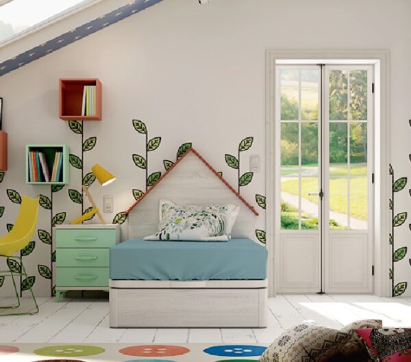 CANAPÉ JUVENIL CON CABEZAL CASITA LÍDER - Imagen 2
