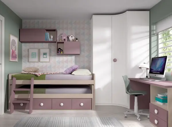 CAMA COMPACTA CON CAJONES GLICERIO CHAVES F014 - Imagen 2
