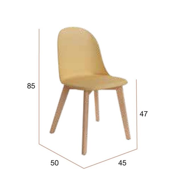 SILLA DE POLIPROPILENO MIAMI - Imagen 2