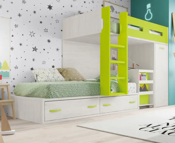 LITERA CON ESCRITORIO F218
