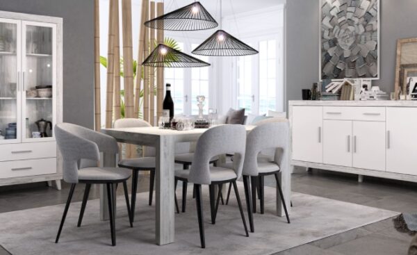 MESA COMEDOR MOON18 CON PATA DESLIZANTE - Imagen 3