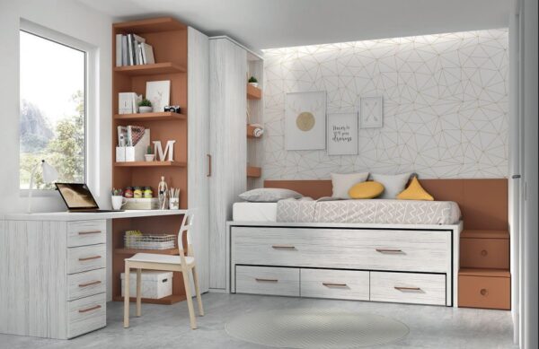 CAMA DOBLE MOOD 14 ROS JUVENIL