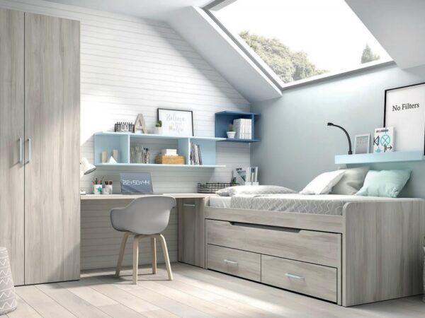 CAMA DOBLE MOOD 22 ROS JUVENIL
