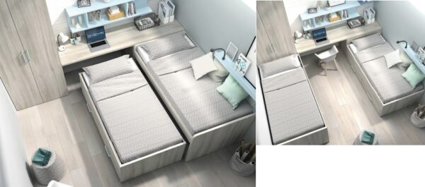 CAMA DOBLE MOOD 22 ROS JUVENIL - Imagen 2