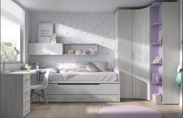 CAMA DOBLE MOOD 23 ROS JUVENIL