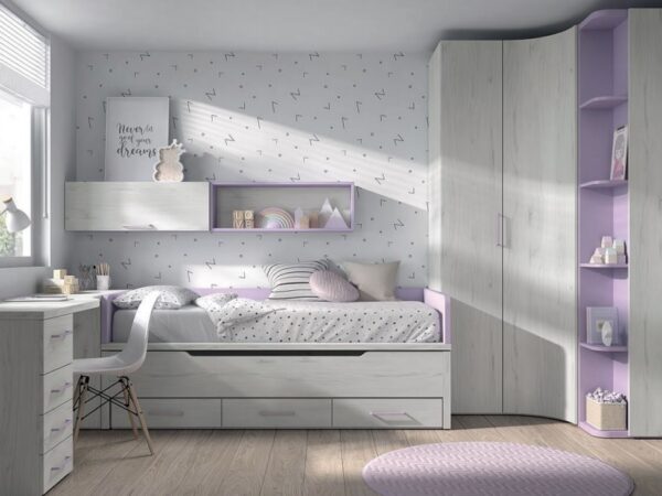 CAMA DOBLE MOOD 23 ROS JUVENIL