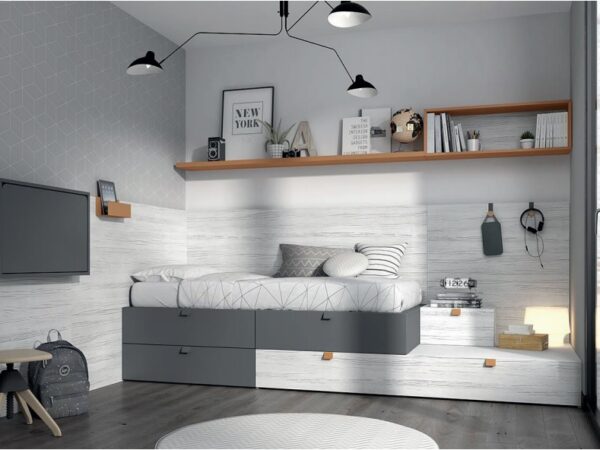 CAMA DOBLE MOOD 26 ROS JUVENIL