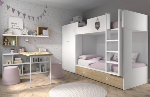 LITERA CON CAMA INFERIOR MOOD 44 ROS JUVENIL