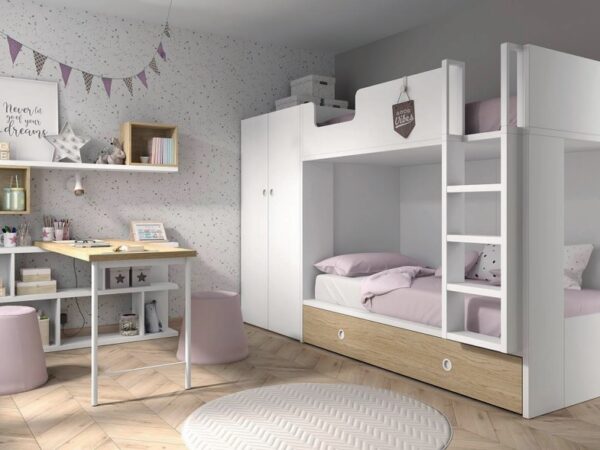 LITERA CON CAMA INFERIOR MOOD 44 ROS JUVENIL