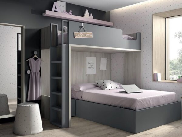 CAMA CANAPÉ + CAMA ALTA MOOD 45 ROS JUVENIL