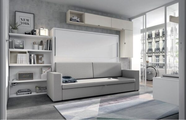 CAMA ABATIBLE HORIZONTAL CON SOFA MOOD 58 ROS JUVENIL
