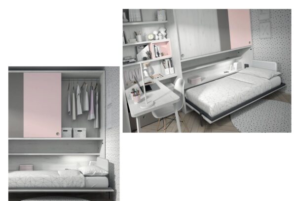 CAMA ABATIBLE MOOD 65 ROS JUVENIL - Imagen 2