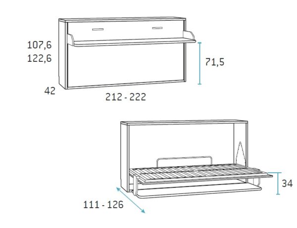 CAMA ABATIBLE+ESCRITORIO - Imagen 4