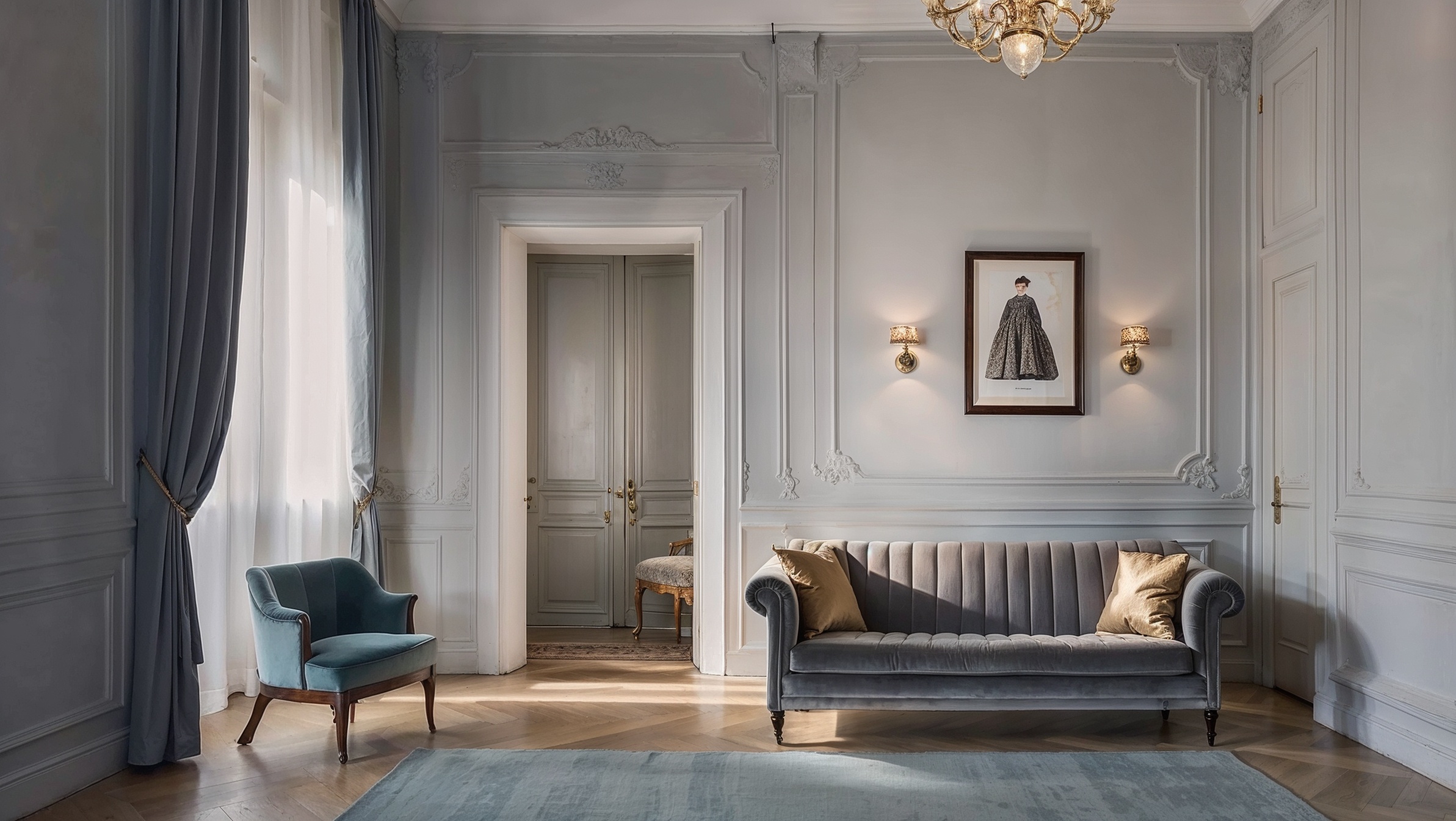 tipo de pared, estilo de muebles