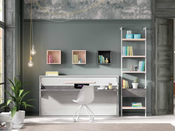 CAMA HORIZONTAL JUVENIL CON ESCRITORIO TOKIO 06