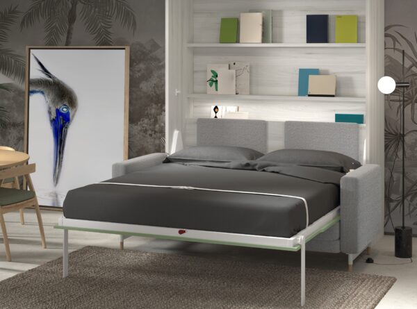 CAMA ABATIBLE VERTICAL MATRIMONIO CON SOFA - Imagen 2